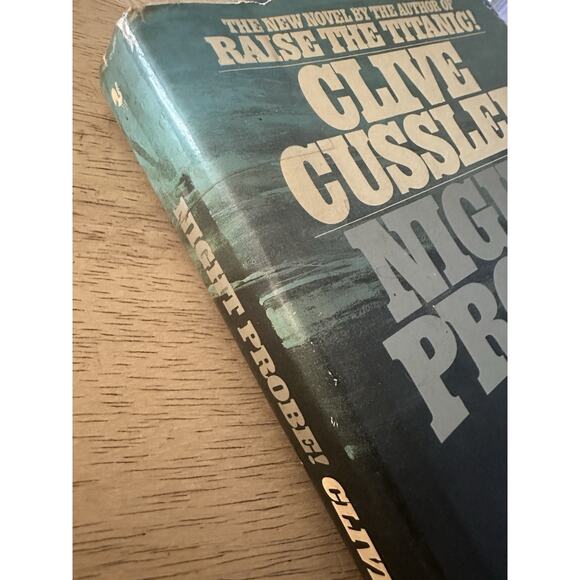 Night Probe! Clive Cussler HC/DJ/1st Edition 1981 Dirk Pitt Novel Adventure VTG - Picture 2 of 13